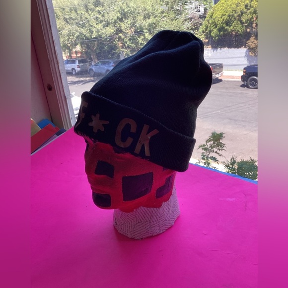 Copper Branch Fu$k cruelty to animal beanie - Picture 1 of 4